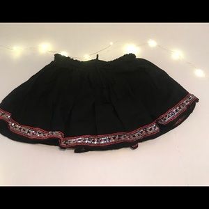 Justice black skirt with sequins at the bottom